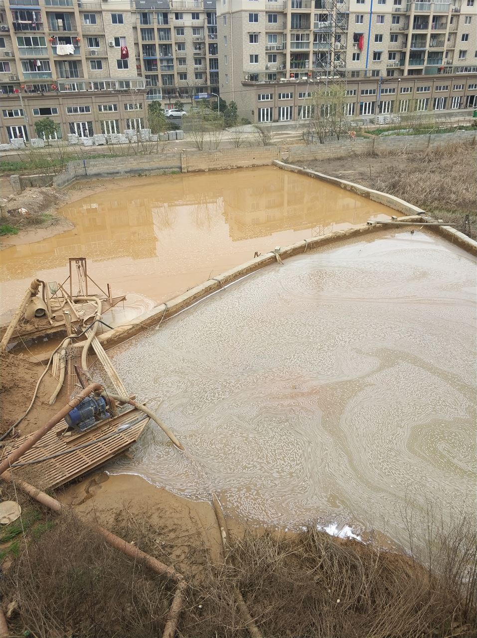 万源沉淀池淤泥清理-厂区废水池淤泥清淤
